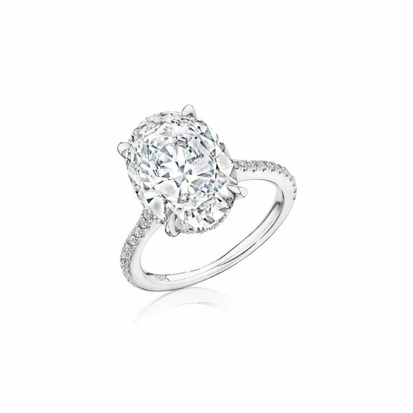 Chunky Pave Diamond Engagement Ring (Setting Only) - 1